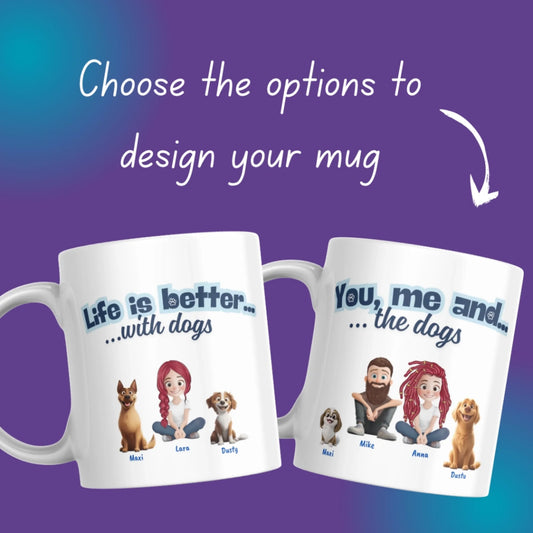 Custom dog mug