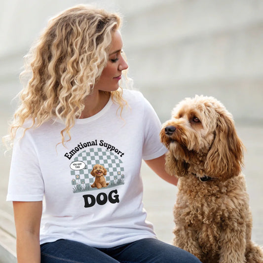 Dog Mom T-shirt - "Emotional Support Dog"